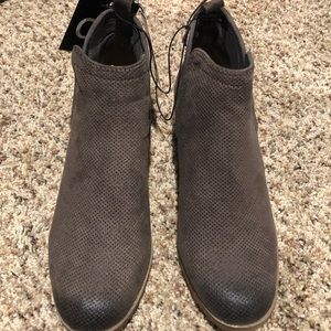 Brown booties new with tag